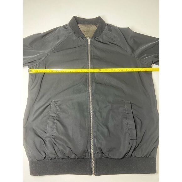 Double-sided Men’s Bomber Olive Green/Black Approximately Size M - Picture 6 of 11